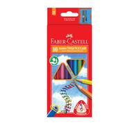 Faber-Castell Bright Triangular Grip Crayon de couleur résistant à la casse Lot