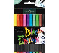 Faber-Castell Brush Pens Black Edition - Cardboard Box of 10