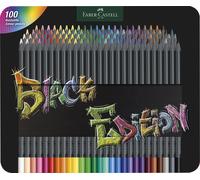 FABER-CASTELL Buntstifte Black Edition 100er Metallet.