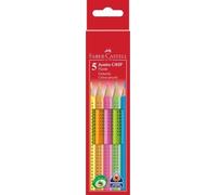 Faber-Castell Buntstifte Jumbo Grip Neon, 5er Kartonetui