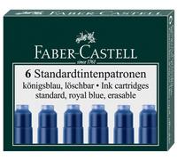FABER-CASTELL Cartouches d'encre standard bleu royal (6 cartouches)