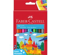 Faber-Castell Castle 554202 Felt Tip Pens Pack of 24 in Cardboard Case Case of 2