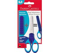 Faber-Castell Ciseau scolaire Grip 181549 avec protection de lame bleu