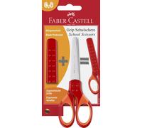 FABER-CASTELL Ciseaux d'écolier GRIP rouge