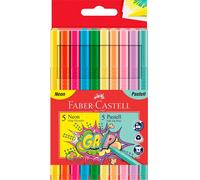 Faber Castell Coffret 10 Marqueurs Pastel Et Néon Faber-castell