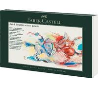 FABER-CASTELL - Coffret Art & Graphic, 36 crayons mine et couleur | Avec 24 crayons de couleur Polychromos, 6 crayons Graphite Matt et 6 crayons Castell 9000 pour le dessin et l'esquisse