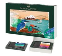 Faber-Castell Coffret cadeau Sydney 267138 – 12 stylos à encre Pitt Artist Pen, FM/S/B
