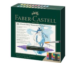 Faber-Castell Coffret de 20 marqueurs à l'eau fortement pigmentés