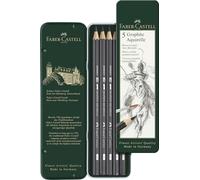 Faber-Castell Set de crayons Graphite Aquarell 117805 – 5 pièces (HB, 2B, 4B, 6B, 8B)