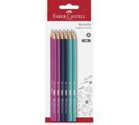 Faber-Castell - Coffret de crayons HB, 12 crayons de dureté HB | Crayons HB incassables pour enfants et adultes, pour l'écriture et le dessin