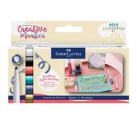 Faber-Castell Marqueurs Goldfaber Creative – 6 feutres indélébiles Bold Calligraphy