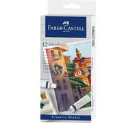 FABER-CASTELL - Coffret de peintures à l'huile, 12 tubes de 9 ml chacun | Peintures à l'huile hautement pigmentées pour les débutants et les artistes