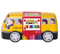 Faber-Castell Connector « Bus » 155532 Boîte en métal de 33 feutres