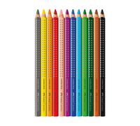 FABER-CASTELL Colour Grip 2001 Lot de 12 crayons de couleur