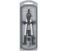 FABER-CASTELL 174035 - Compas à réglage rapide avec articulations, argent - noir