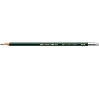 Faber-Castell Crayon 9000 Avec Gomme, Hexagonale, B
