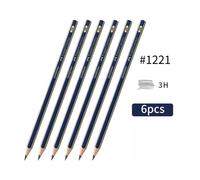 Faber Castell-Crayon À Croquis En Bois,Dessin,Peinture D'art,Papeterie,H,Hb,2,H,3,H,4,H,5,H,B,3b,4b,5b,6b,7b,8b,3 Pièces,6 Pièces - Type 6pcs-3h