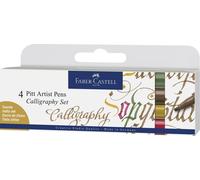 Faber Castell Crayon à encre de Chine Pitt Artist Pen C 4er-Set Color