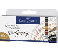Faber Castell Crayon à encre de Chine Pitt Artist Pen C 6er standard