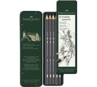 FABER-CASTELL Crayon Aqua.Graphite Aquarelle 5er Et