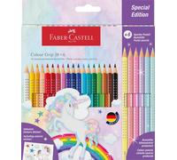 FABER-CASTELL Crayon de couleur Colour Grip Licorne 18+6