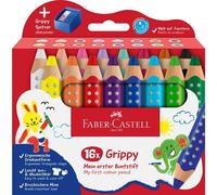 Faber-Castell Crayon De Couleur Grippy, Étui Carton De 16