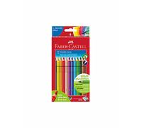 FABER-CASTELL Crayon de couleur Jumbo Grip, étui carton de 12 aucune couleur