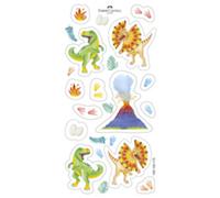 FABER-CASTELL Crayon de couleur triangulaire Jumbo GRIP Dino