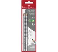 FABER-CASTELL Crayon graphite Jumbo GRIP, blister de 2