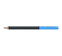 FABER-CASTELL Crayon graphite Jumbo GRIP TWO TONE, bleu