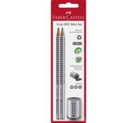 FABER-CASTELL Crayon GRIP 2001 Set argent Blister