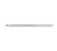 FABER-CASTELL - Crayon de couleur Jumbo Grip blanc, pour cahier et tableau | Crayon de couleur épais pour cahier et tableau, avec zone de préhension ergonomique