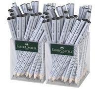 FABER-CASTELL Crayon Jumbo GRIP dans un pot, argent