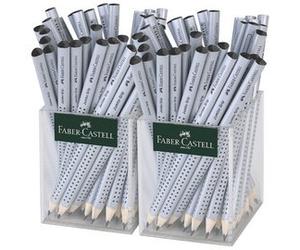FABER-CASTELL Crayon Jumbo GRIP dans un pot, argent