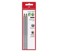 Faber-Castell Jumbo Grip Crayon Graphite B Noir Pack De 2