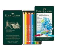 FABER-CASTELL Crayons Aquarellables A. Dürer Boîte de 12