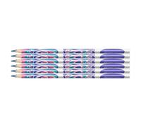 Faber-Castell - Crayons arc-en-ciel Fantasy Colours, 6 couleurs | Crayons de couleur à mine tricolore pour des dessins colorés et des effets créatifs