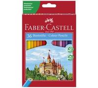 FABER-CASTELL Crayons de couleur CASTLE, étui de 36