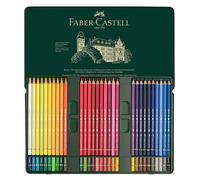FABER-CASTELL Crayons de Couleur d’Artiste Polychromos - Boîte Métal de 60 Couleurs