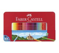Faber Castell Crayons De Couleur Dans Un étui Métallique 60 Unités
