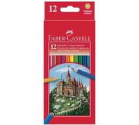 FABER-CASTELL Crayons de couleur hexagonaux CASTLE, étui en G