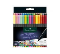 FABER-CASTELL Crayons de Couleur Hexagonaux Boîte Métal 24x avec Fenêtre