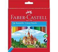 FABER-CASTELL Crayons de couleur hexagonaux CASTLE étui en