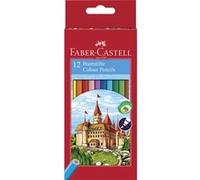FABER-CASTELL Crayons de couleur hexagonaux CASTLE, étui en G