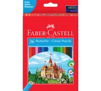 Faber-Castell Crayons De Couleur Hexagonal Eco, Étui De 36