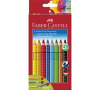 FABER-CASTELL Crayons de couleur Jumbo GRIP, étui promo G