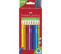 FABER-CASTELL Crayons de couleur Jumbo triangulaire, 20 étui