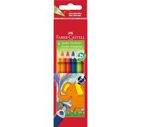 FABER-CASTELL - Crayons de couleur Jumbo triangulaires, 6 pièces