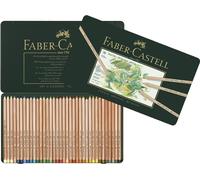 FABER-CASTELL Crayons de couleur PITT PASTELL étui métallique de 36 pièces