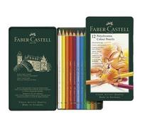 FABER-CASTELL Crayons de couleur POLYCHROMOS, étui en métal